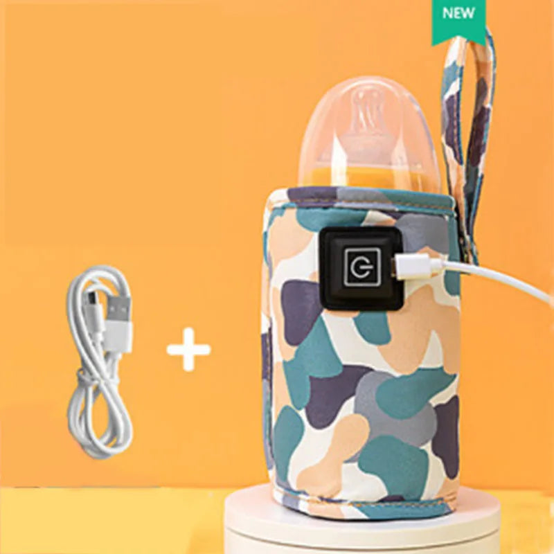 USB Milk Water Warmer Travel Stroller Insulated Bag Baby Nursing Bottle Heater Supplies for Outdoor Botella De Agua Para Niños